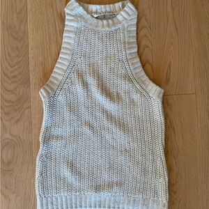 Trina Turk Textured Knit Top in Cream